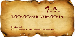 Töröcsik Viktória névjegykártya