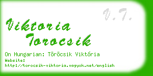 viktoria torocsik business card